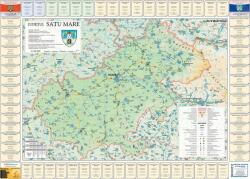  Harta județului Satu Mare cu primării