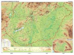  Harta fizico-geografică a Ungariei