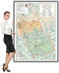  Harta județului Prahova în ramă de aluminiu