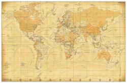 Hartă de perete a Lumii Vintage