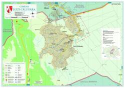  Harta Comunei Luizi-Călugăra BC - șipci de lemn