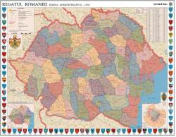  Hartă de perete România Interbelică