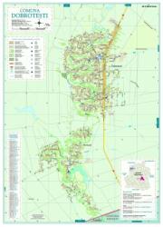 Harta Comunei Dobrotești TR - șipci de lemn