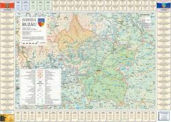  Harta județului Buzău cu primării