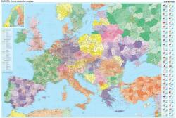 Harta Europa coduri poștale