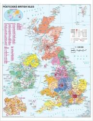 Hartă Marea Britanie coduri poștale