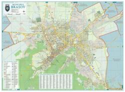  Harta Municipiului Brașov BV - șipci de lemn