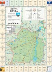  Harta judetului Brăila cu primării - stiefel - 25,00 RON
