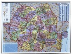  HARTA ROMANIEI ADMINISTRATIV-RUTIERA PE SUPORT DE PLUTA 140x100 cm (9600796)