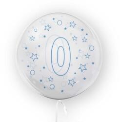 Tuban Balon transparent - albastru 45 cm, cifra 0, baieti Tuban RB31199