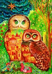 Bluebird Puzzle 70414 - Owls - 1000 db-os puzzle (70414)