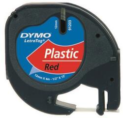 DYMO Feliratozógép szalag, 12 mm x 4 m, Letratag, piros (S0721630)