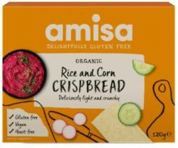 Amisa Crispbread (painici) din orez si porumb fara gluten bio 120g Amisa - supermarketpentrutine