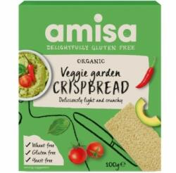 Amisa Crispbread (painici) veggie garden fara gluten bio 100g Amisa - supermarketpentrutine