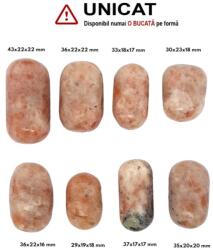  Piatra Soarelui Mineral Natural Rulat - 9-15 x 8-12 mm - ( S ) - 1 Buc