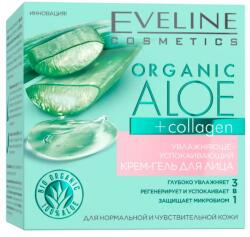 Eveline Cosmetics Cremă- gel hidratantă și calmantă pentru ten normal și sensibil - Eveline Cosmetics Organic Aloe + Collagen 50 ml