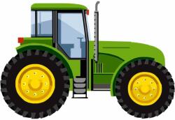  Óvodai címke, öntapadó matrica A/5 méretben 35+12 jel traktor zöld