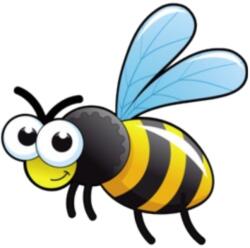  Óvodai címke, öntapadó matrica A/5 méretben 35+12 jel méhecske B
