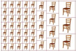Óvodai címke, öntapadó matrica A/5 méretben 35+12 jel szék