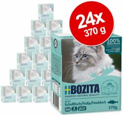 Bozita 24x370g Bozita falatok nedves macskatáp- Lazac szószban