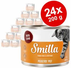 Smilla 24x200g Smilla szárnyas- & haltál nedves macskatáp- Szárnyas & bárány