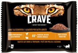 Crave 4x85g Crave tasakos nedves macskatáp multipack- Lazac & csirke pástétom