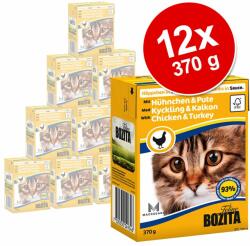 Bozita 12x370g Bozita falatok szószban nedves macskatáp- Csirke & pulyka