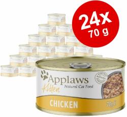 Applaws Applaws macskaeledel aszpikban 24x70g - Kitten: tonhal