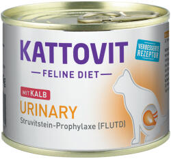 KATTOVIT 6x185g Kattovit Urinary nedves macskatáp-borjú