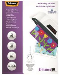 Fellowes Meleglamináló fólia, 80 mikron, A3, fényes, 25 db (5396403)