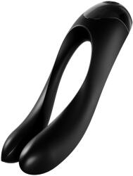 Satisfyer ujjvibrátor Candy Cane, fekete