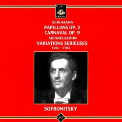 Sofronitsky, Vladimir Papillons Op. 2/variations
