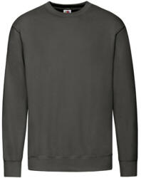 Fruit of the Loom Férfi pulóver hosszú ujjú Fruit of the Loom Lightweight Set-In Sweat - 2XL, Világos grafitszürke