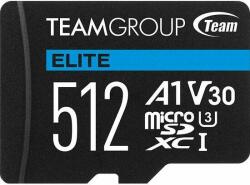 Team Group Elite microSDXC 512GB C10/UHS-I/U3/V30/A1 (TEAUSDX512GIV30A103)