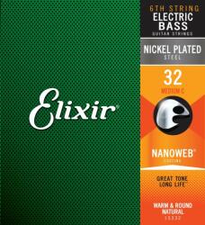 Elixir NanoWeb (15332) 6th . 032 Medium C basszugitár húr - hangszercenter