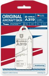 Aviationtag Czech Airlines - Airbus A319 - OK-MEL White