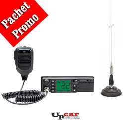 PNI Statie radio CB PNI Escort HP 9500 ASQ, 12V 24V, mufa de bricheta inclusa + Antena CB PNI ML100 lungime 100cm + Baza magnetica (PNI-HP9500 + PNI-ML100) Statii radio