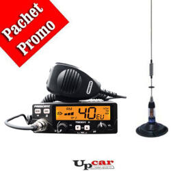 CB President Pachet statie radio auto CB President Teddy II ASC, 12V + Antena CB PNI ML70 lungime 70cm + Baza magnetica (PNI-TEDDY2 + PNI-ML70)