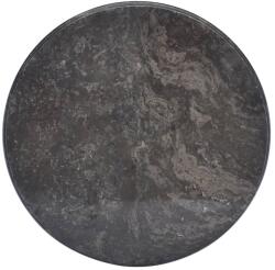 vidaXL Blat de masă, negru, Ø50x2, 5 cm, marmură (149193)