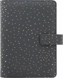 FILOFAX Kalendárium, gyűrűs, betétlapokkal, personal méret, FILOFAX, Confetti , fekete (NFX028722)