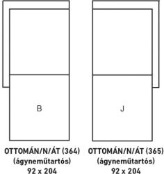 Léna ülőgarnitúra elem rugós variálható, elem, ottomán, ágyneműtartós, ottomán/N/ÁT