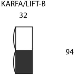 Milli-2 ülőgarnitúra elem variálható, elem, KARFA/LIFT