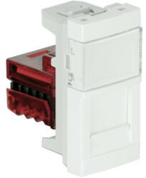Efapel 45978 SBR QUADRO 45 informatikai dugalj RJ45 Cat6 UTP, fehér 1 modul (45978 SBR)