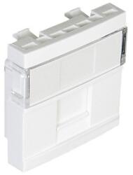 Efapel 45976 SBR QUADRO 45 informatikai dugalj RJ45 Cat5e UTP, fehér 1 modul (45976 SBR)