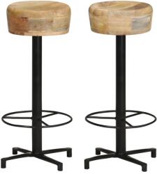 vidaXL Scaune de bar, 2 buc. , 76 cm, lemn masiv de mango (321961)