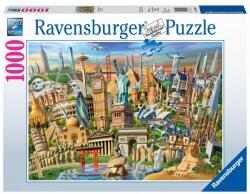 Ravensburger Puzzle Obiective Turistice, 1000 Piese (rvspa19890) - ookee Puzzle