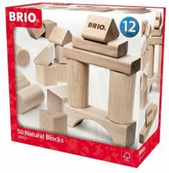 BRIO Set blocuri din lemn 50 piese 30113 Brio (BRIO30113)