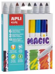 APLI Kids Magic 7,5mm 6+2db-os - Különböző szín (LCA16808)