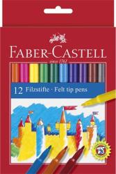 Faber-Castell Filctoll készlet, FABER-CASTELL, 12 különböző szín (TFC554212)