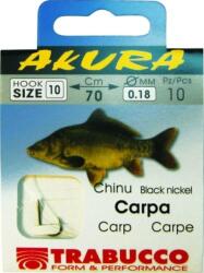 Trabucco Akura carp libr. 04x0, 25, előkötött horog (027-20-040)